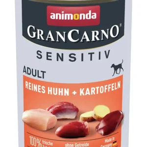 Sparpaket 6 x 400 g Animonda Gran Carno Sensitiv Adult Reines Huhn & Kartoffeln Hunde Nassfutter Mega-Angebot